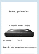 Xiaomi 500000mAh Magnetic Wireless Power Bank PD 20W Fast Charger Portable External Battery Pack For iPhone Samsung Huawei 2025