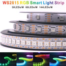 WS2815 DC12V LED 30 60 96 144 LEDs Strip Light RGB Individually Addressable LED Lights Dual Signal IP30 65 67 WS2812B WS2813LED