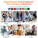 2 In 1 Wireless Lavalier Microphone Portable Audio Video Recording Mini Mic For Ios Android Live Broadcast Gaming Phone Mikrofo