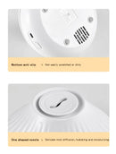 Flame Effect Aroma Diffuser Ultrasonic Humidifier with LED Color Light Mist Maker Quiet Atomizer Air Purifier for Home Office