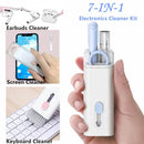 7-in-1 Portable Cleaning Kit for AirPods Pro/AirPods, Wireless Earbuds, Phone, Laptop with Brush - White Gadgets Care Tool Set